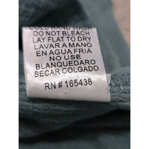 Aemi Co Womens Blue Long Sleeve Romper Ruffled‎ Waist Keyhole Back Size S NWT - Picture 8 of 13